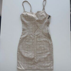 H&M Beige Mid-Length Dress